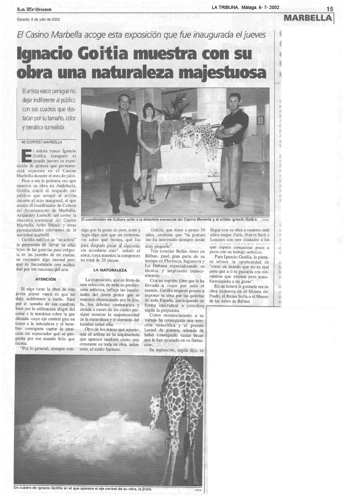 Ignacio Goitia muestra con su obra una naturaleza majestuosa