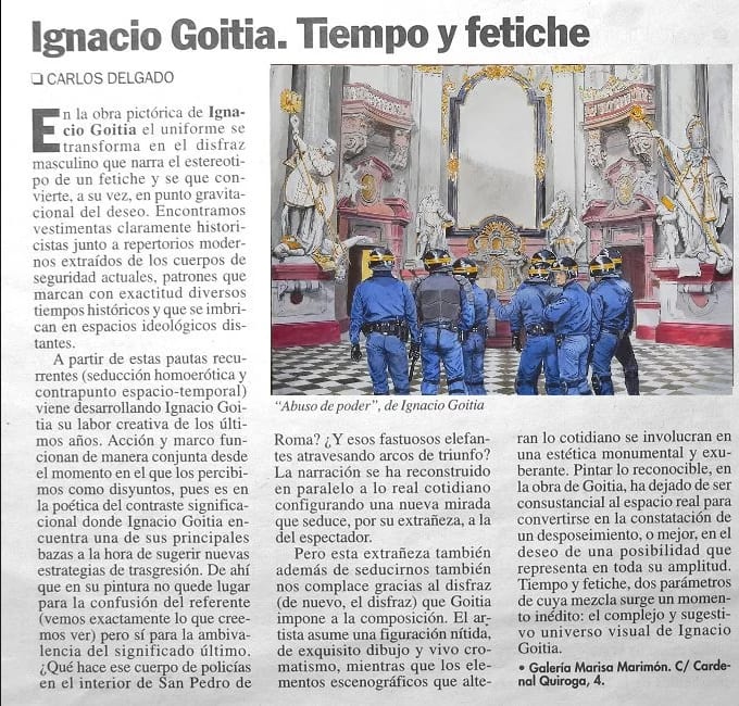 Ignacio Goitia. Tiempo y fetiche