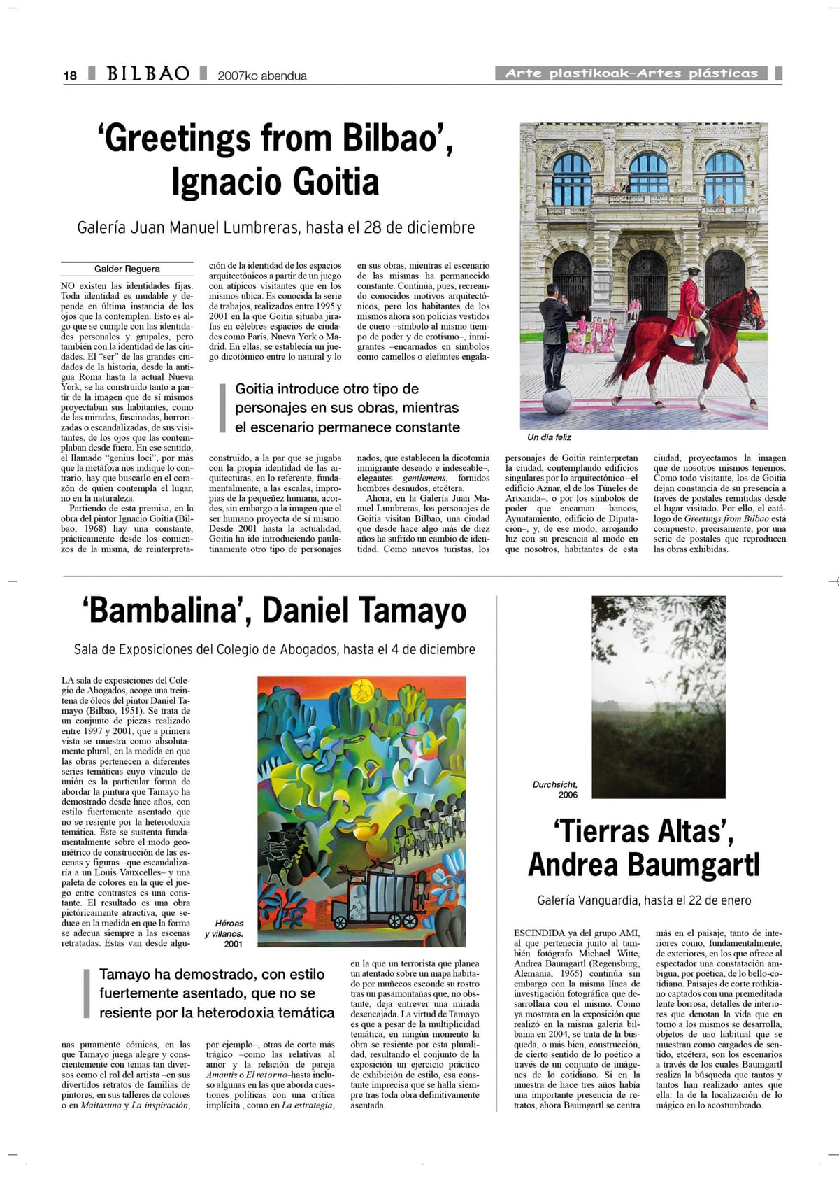 Greetings from Bilbao, Ignacio Goitia