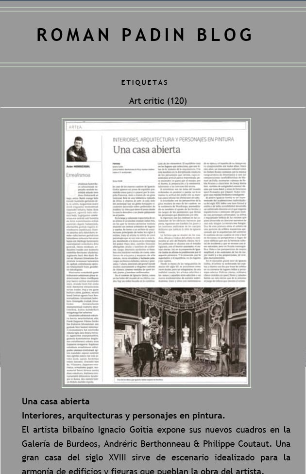 Román, Ignacio Goitia en Burdeos