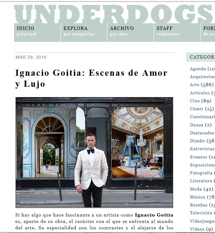 Ignacio Goitia: Escenas de Amor y Lujo