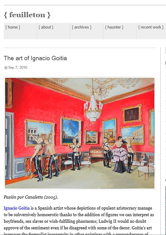 The art of Ignacio Goitia
