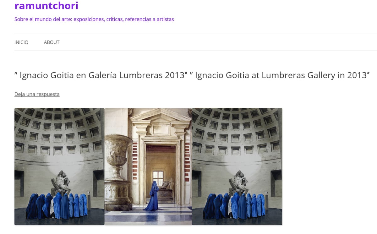 Ignacio Goitia en Galería Lumbreras 2013 / Ignacio Goitia at Lumbreras Gallery in 2013