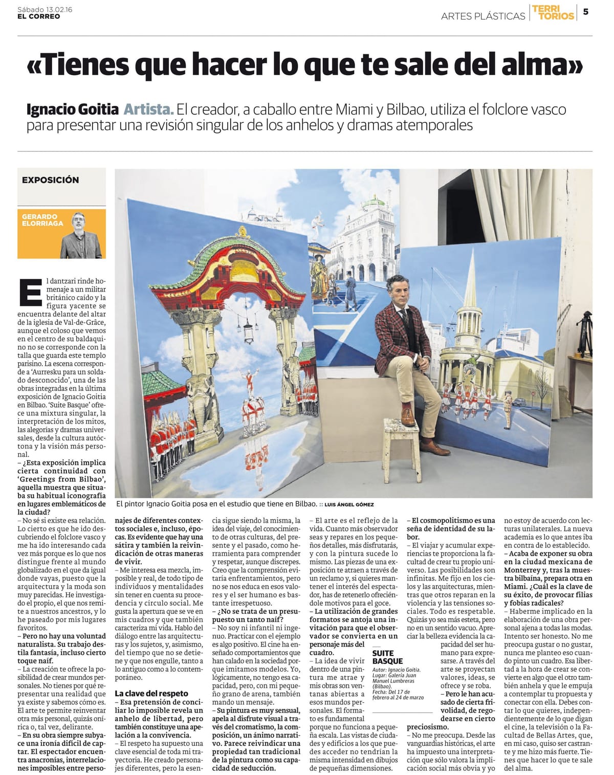 «Tienes que hacer lo que te sale del alma» - Ignacio Goitia Artista