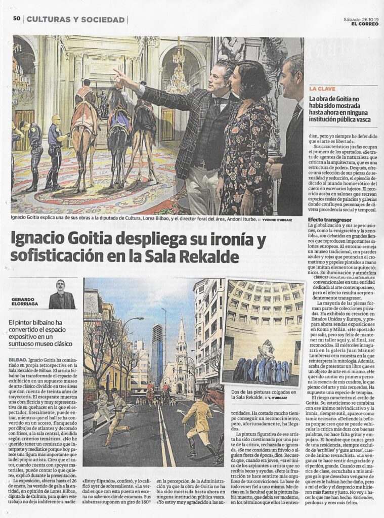 Ignacio Goitia despliego su ironía y sofisticación en la Sala Rekalde