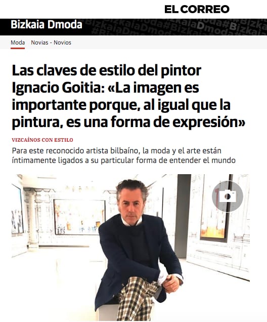 Las claves de estilo del pintor Ignacio Goitia: «La imagen es importante porque, al igual que la pintura, es una forma de expresión»