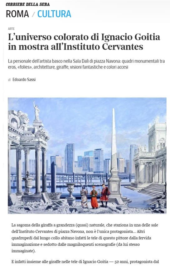 L'universo colorato di Ignacio Goitia in mostra all'Instituto Cervantes
