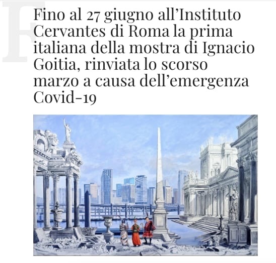 L'universo di Ignacio Goitia al Cervantes di Roma
