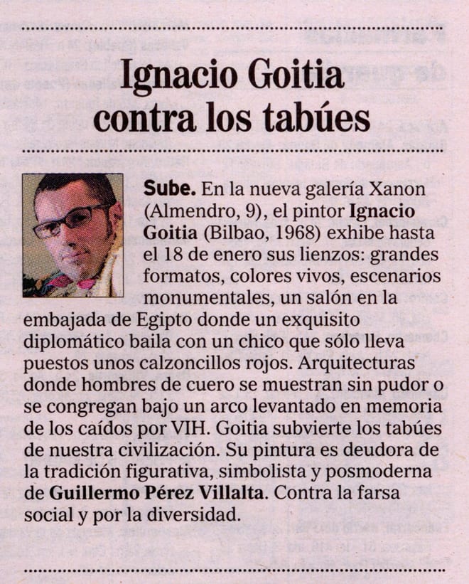 Ignacio Goitia contra los tabúes