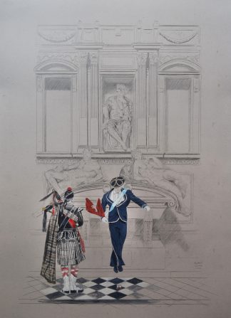 Guiliano de Medicis, el día y la noche contemplando la Mascarada Suletina