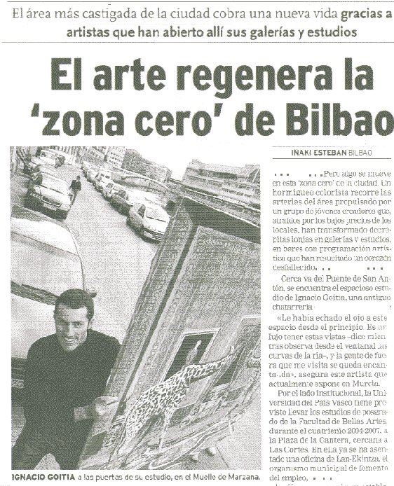 El arte regenera la 'zona cero' de Bilbao