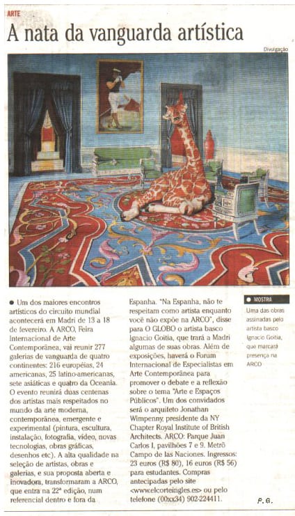 A nata da vanguarda artística