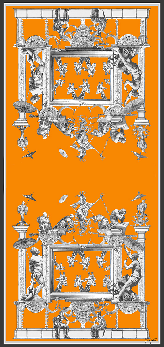 Grisalla Naranja |  Cashmere Lana Seda