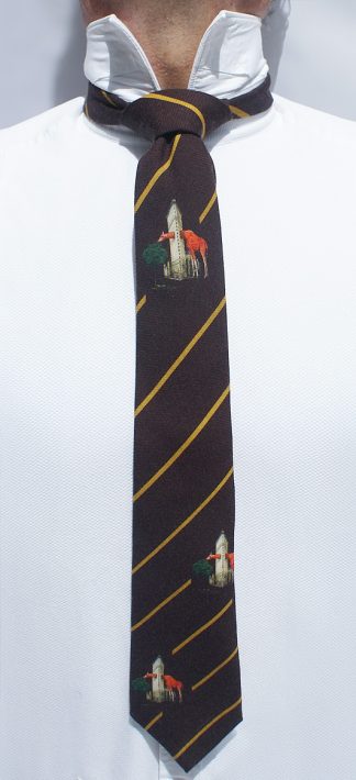 Flatiron Granate Rayas | Corbata Lana