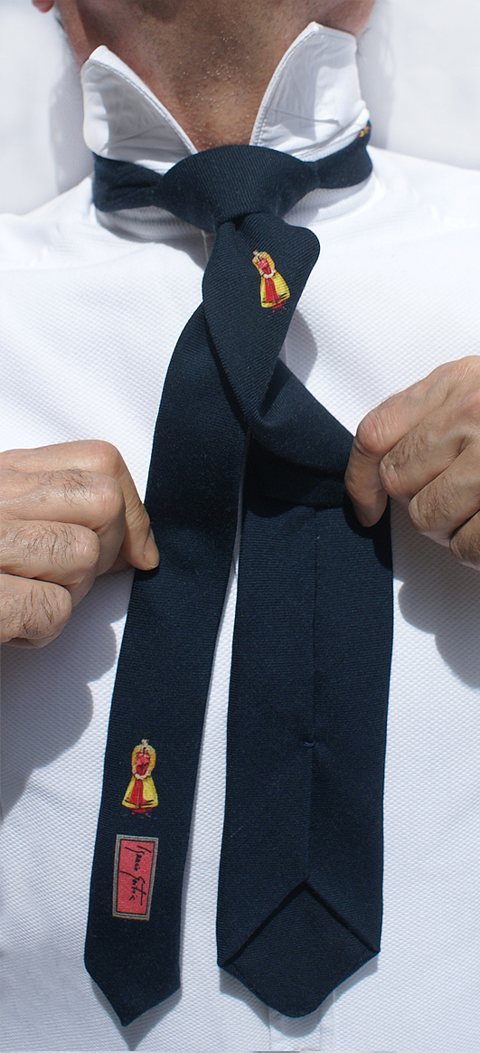 Torero Rosa Azul | Corbata Seda