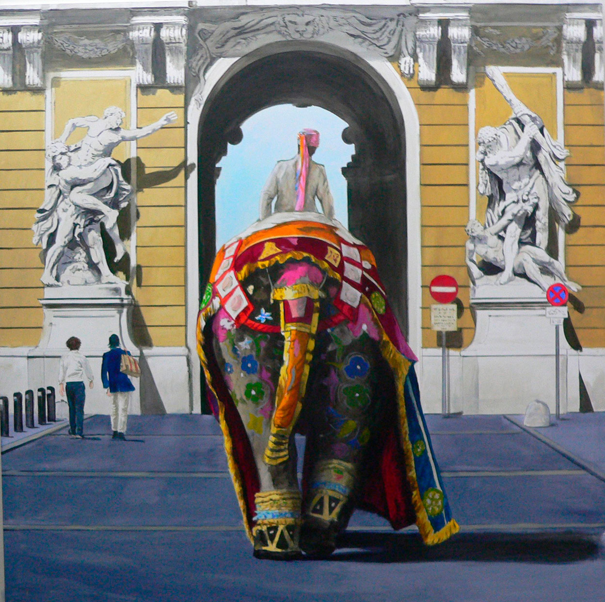 Cómo una obra pictórica se transforma en un fular de autor