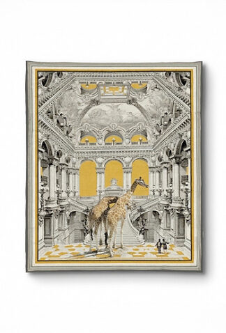 Trousse artístico de Ignacio Goitia, impreso en loneta de algodón, una pieza exclusiva de autor.