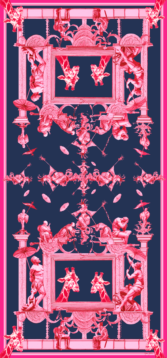 Azul y Fucsia | Lino