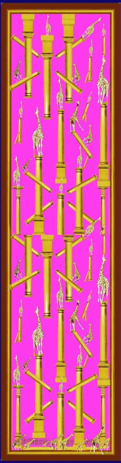 Columnas Fucsia | Bufanda