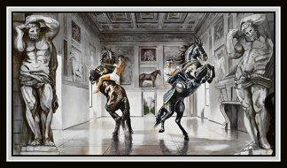 Caballos Té de Mantua | Litografía