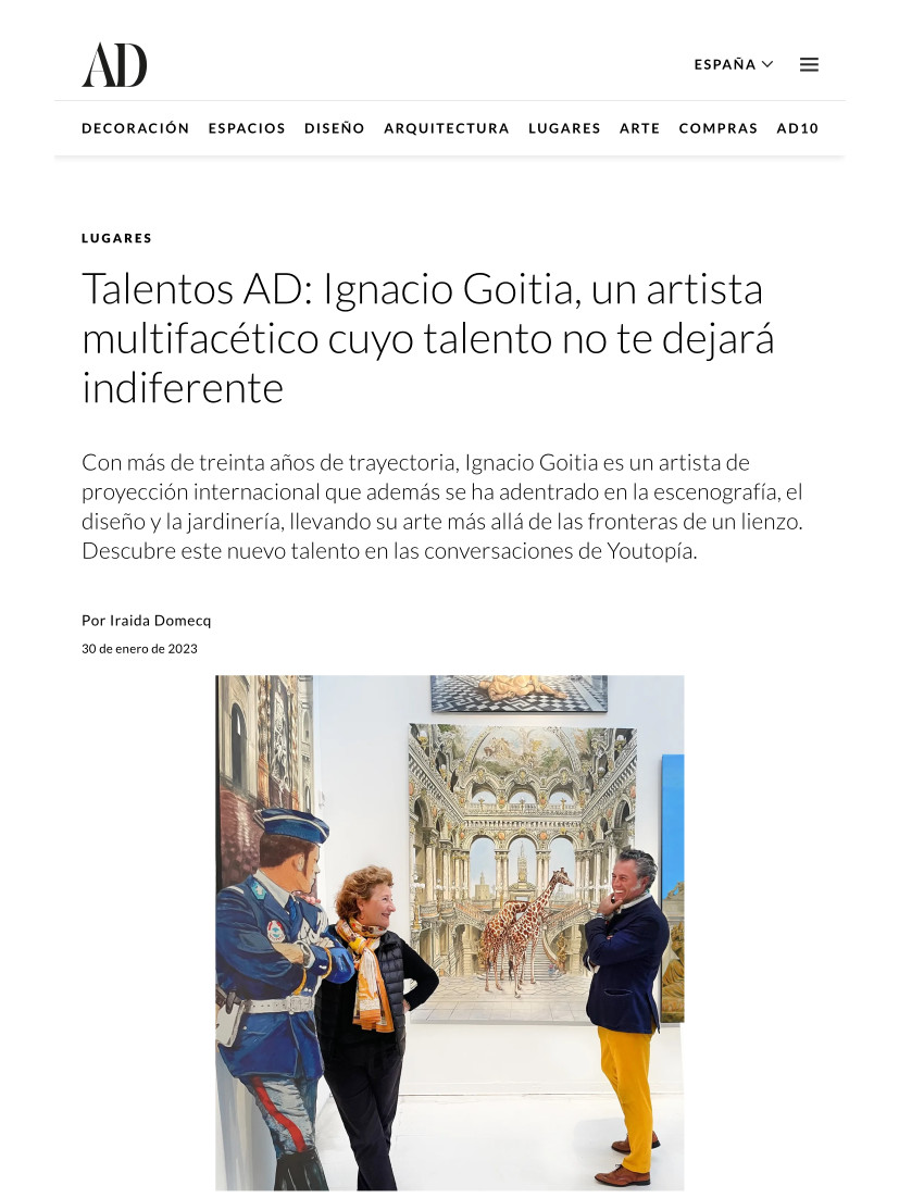 Talentos AD: Ignacio Goitia, un artista multifacético cuyo talento no te dejará indiferente