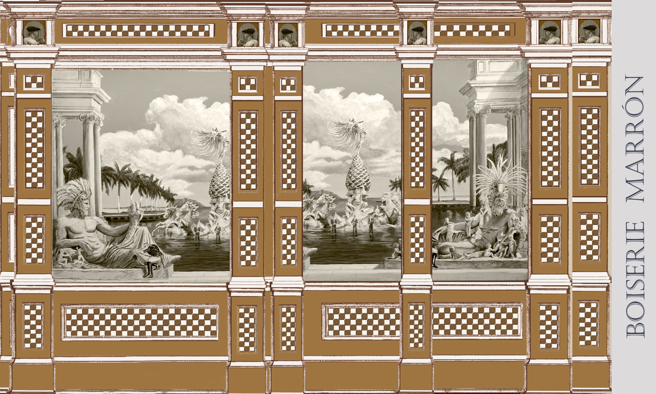 Boiserie Marrón