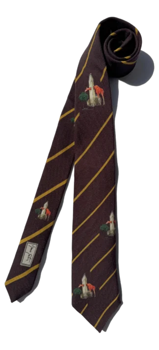 Flatiron Granate Rayas | Corbata Lana